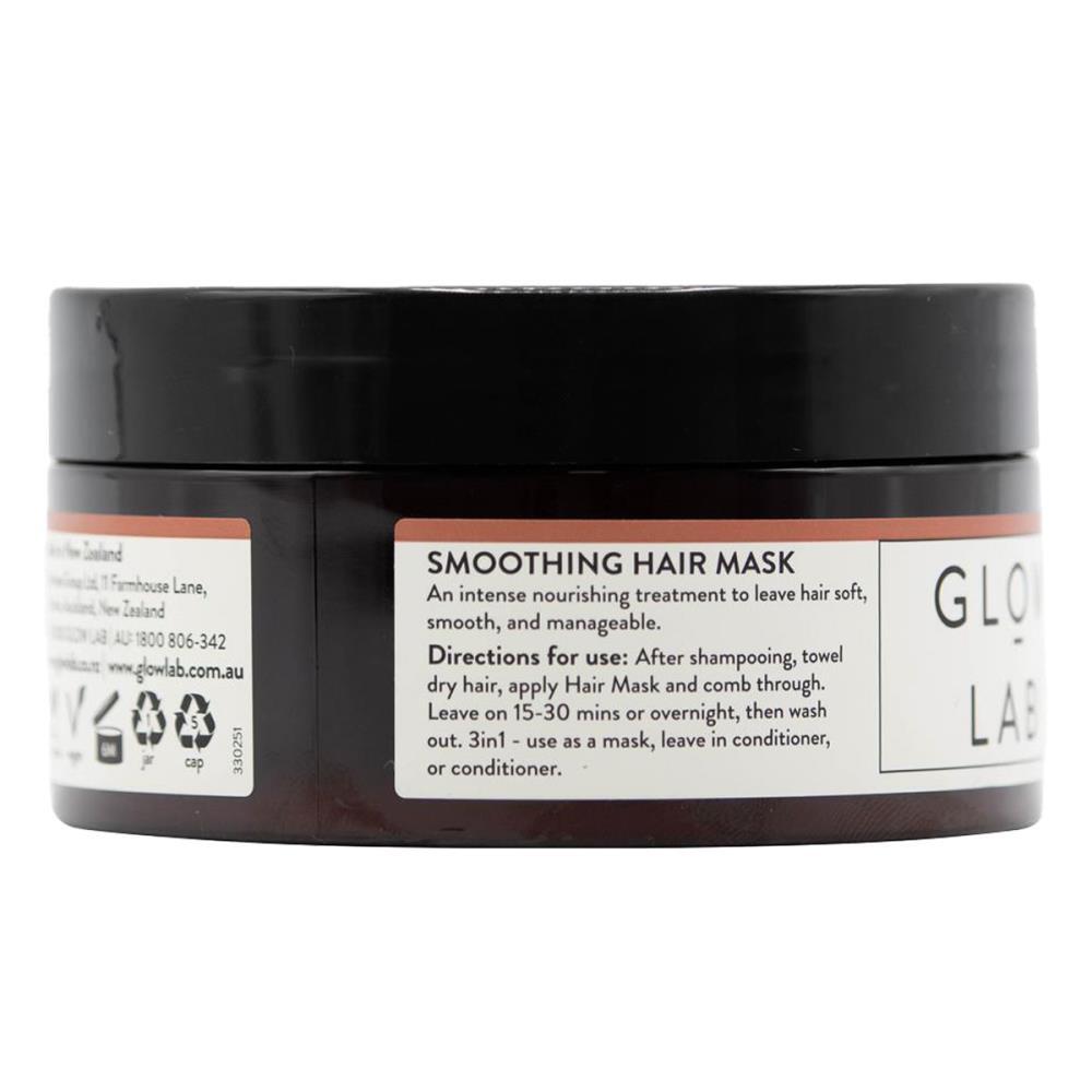 12PK Glow Lab 200ml Keratin-Infused Smoothing Hair Mask
