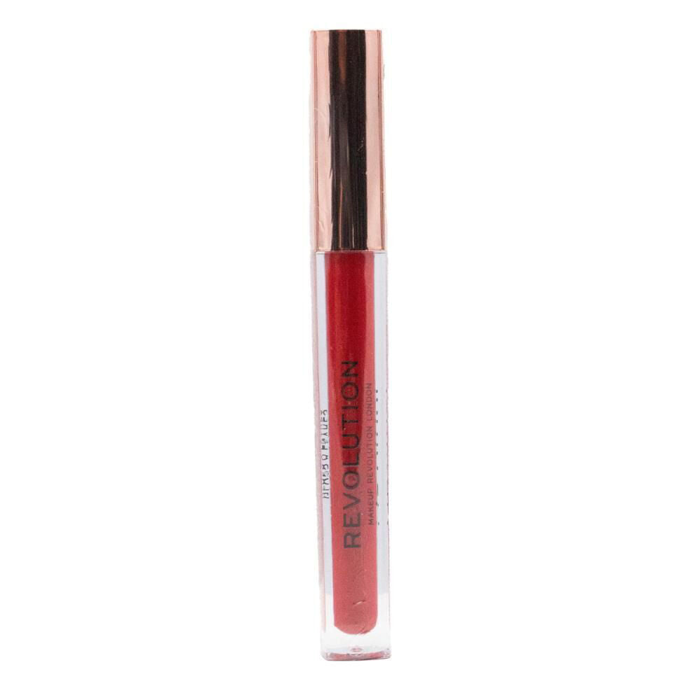 3PK Revolution Beauty Liquid Lip Gloss Colour 3.6ml Vinyl Ruby Red Makeup