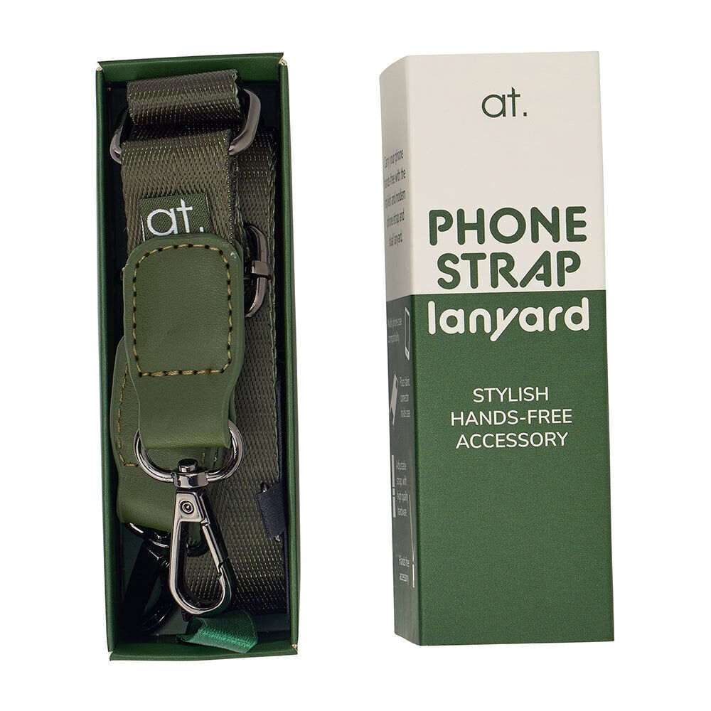 2PK Annabel Trends AT Mobile Phone Strap Lanyard Accessory 180cm Olive