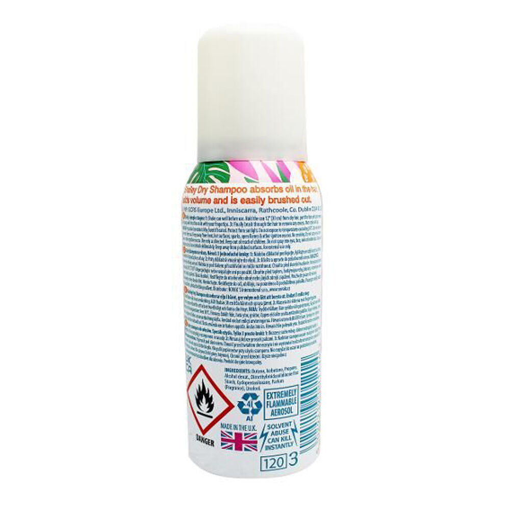 6PK Shelley Instant Refresh Dry Shampoo Spray Tropical For All Hair Types 100ml