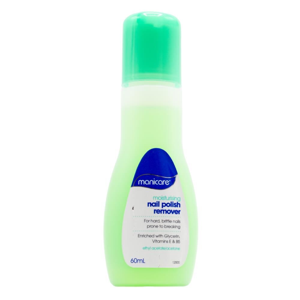 6PK Manicare Moisturising Nail Polish Remover 60ml - Green