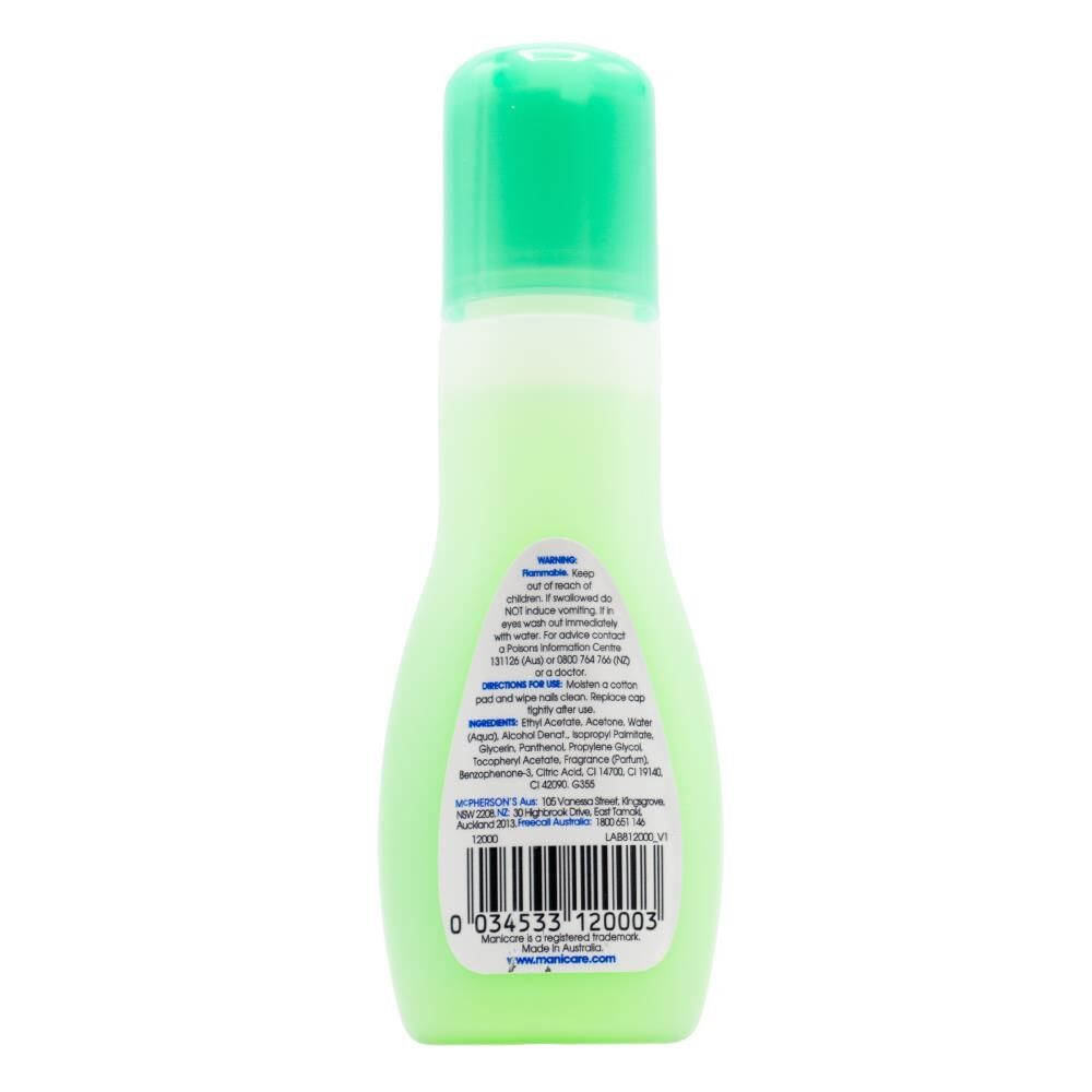 6PK Manicare Moisturising Nail Polish Remover 60ml - Green