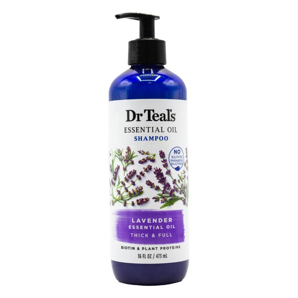 3PK Dr Teals 473ml Shampoo Thick & Full Lavender Essential Oils