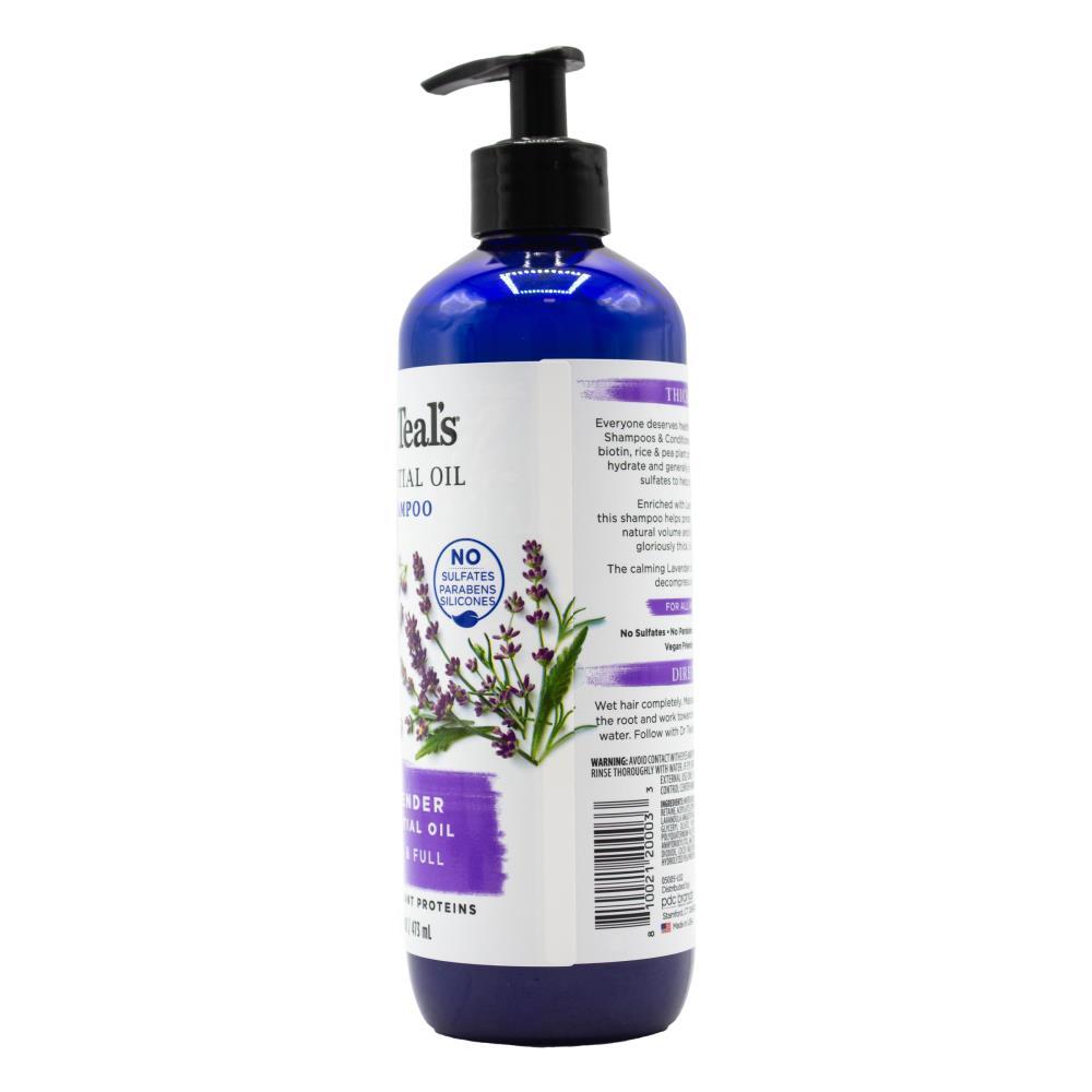 3PK Dr Teals 473ml Shampoo Thick & Full Lavender Essential Oils