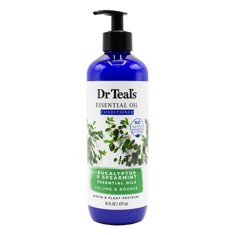 3PK Dr Teals 473ml Conditioner Volume/Bounce Eucalyptus Spearmint Essential Oils