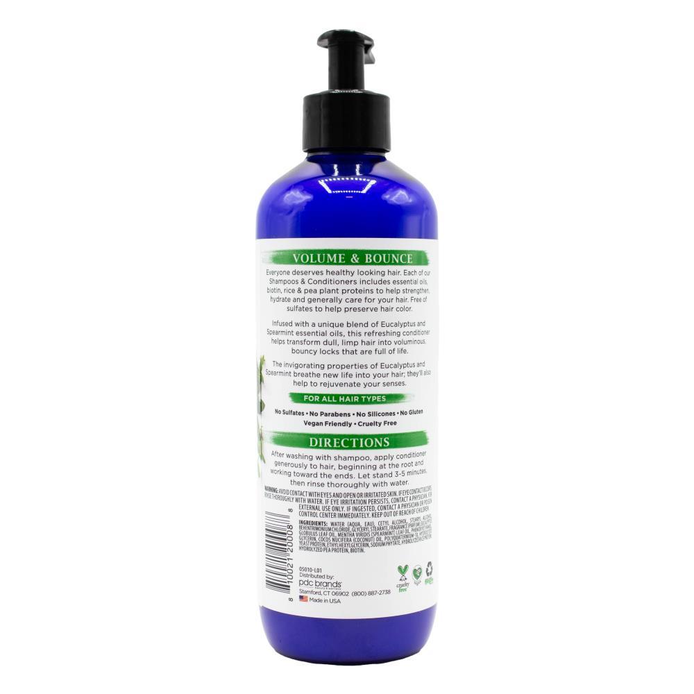 3PK Dr Teals 473ml Conditioner Volume/Bounce Eucalyptus Spearmint Essential Oils
