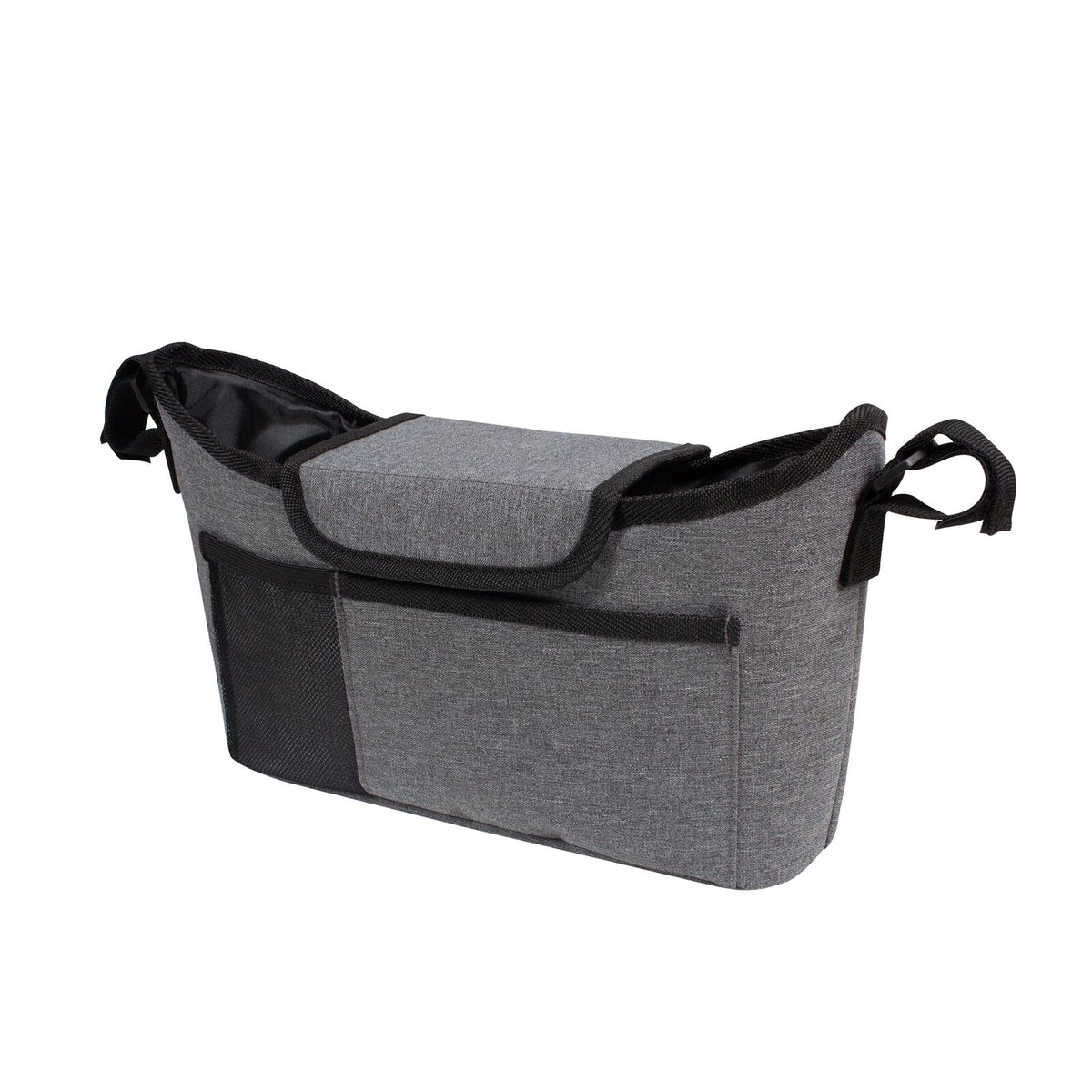 2PK Childcare Adjustable Pram/Stroller Storage Organiser Large Grey