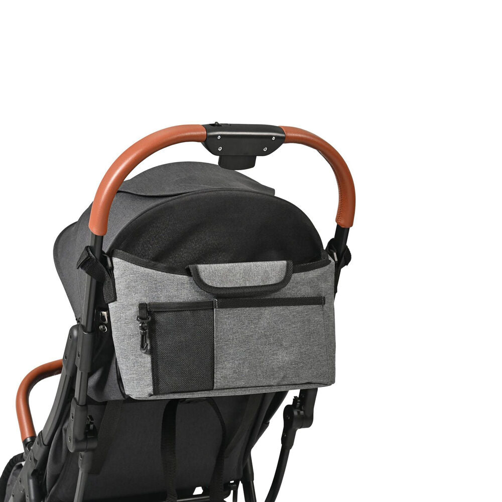 Childcare Adjustable Pram/Stroller Storage Organiser Large Grey