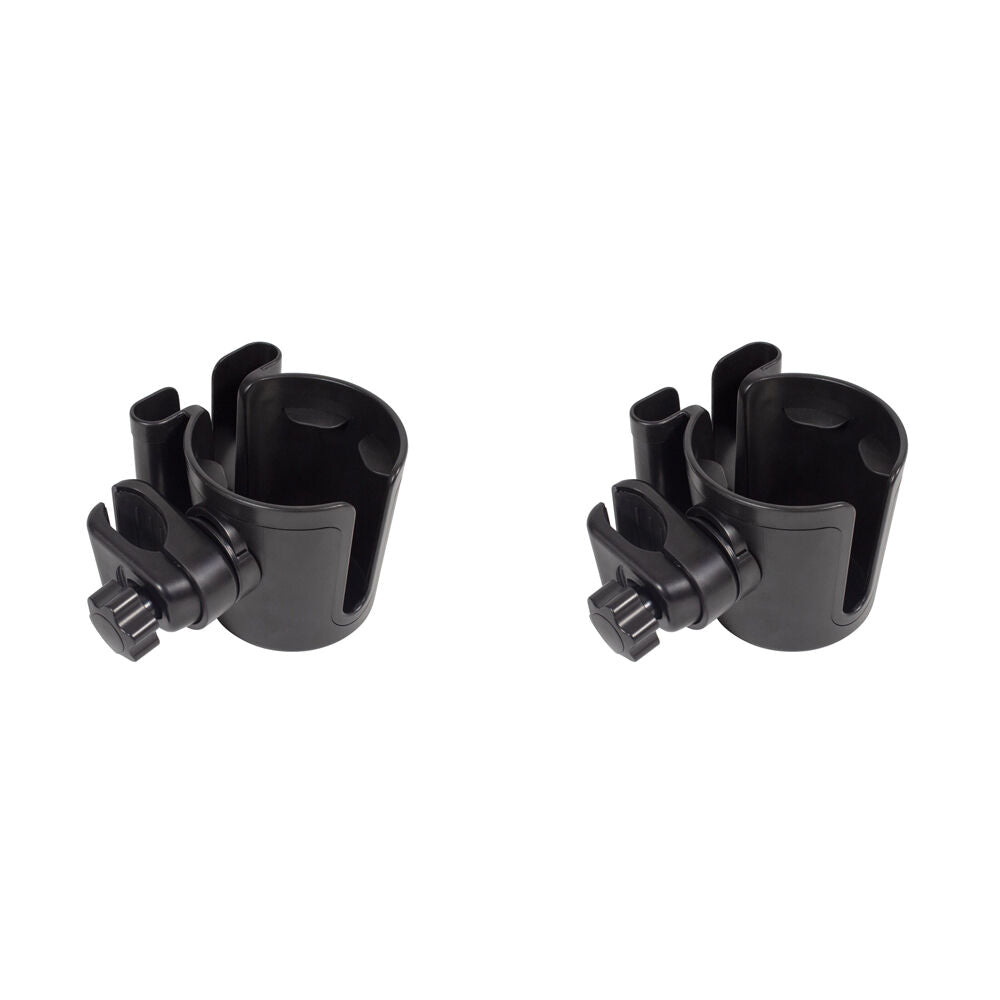 2PK Childcare Lightweight Pram/Stroller Cup and Mobile Holder Black