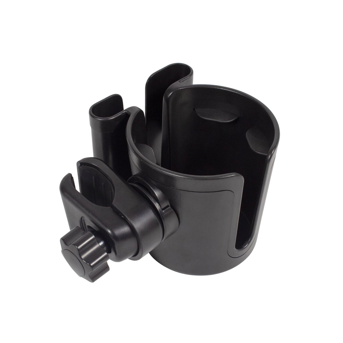 2PK Childcare Lightweight Pram/Stroller Cup and Mobile Holder Black