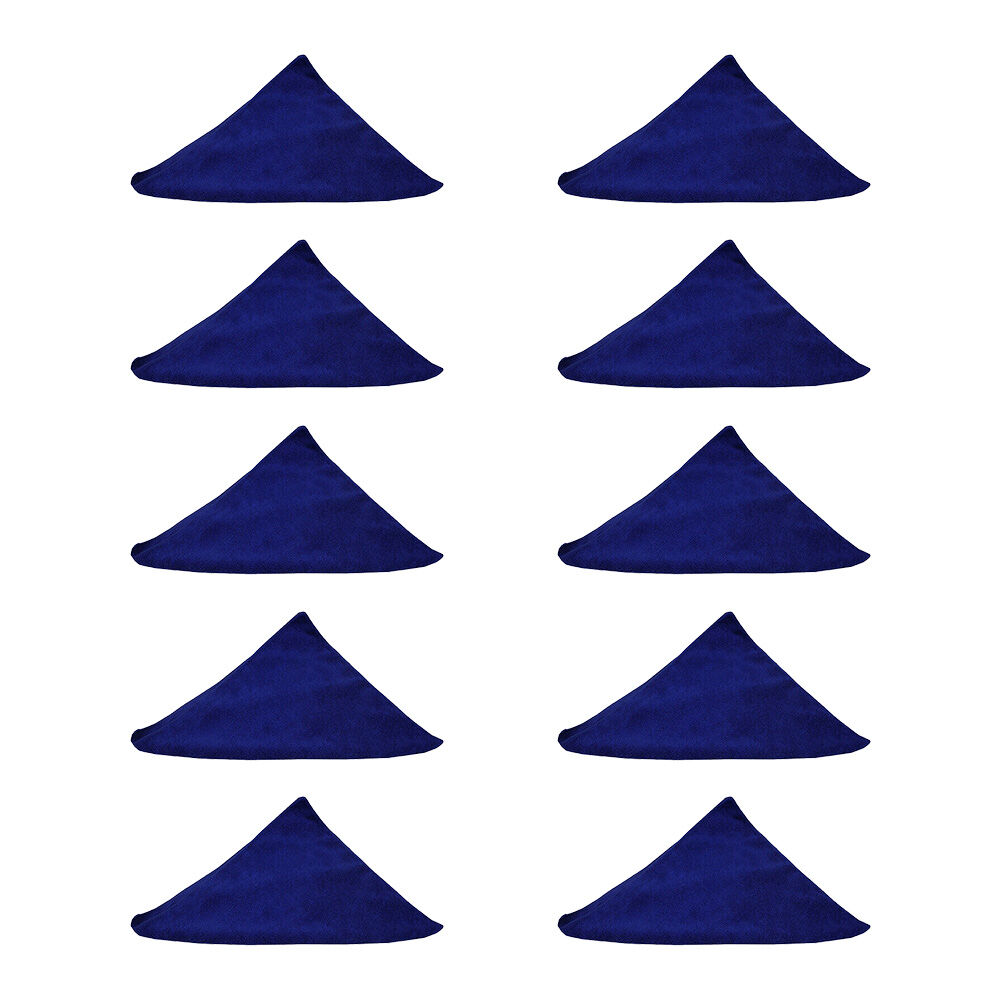 10PK Cleanlink Microfibre Cleaning/Surface Drying Cloth 40x40cm Blue
