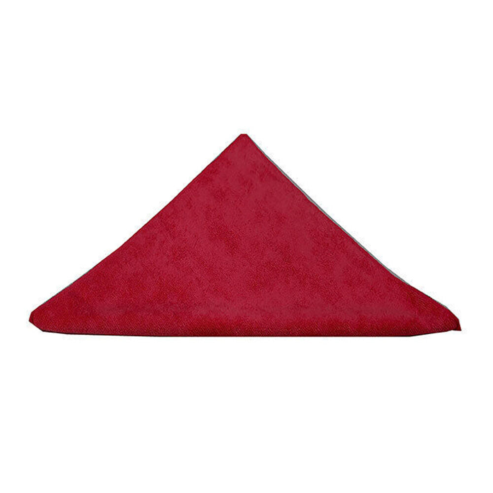 10PK Cleanlink Microfibre Cleaning/Surface Drying Cloth 40x40cm Red