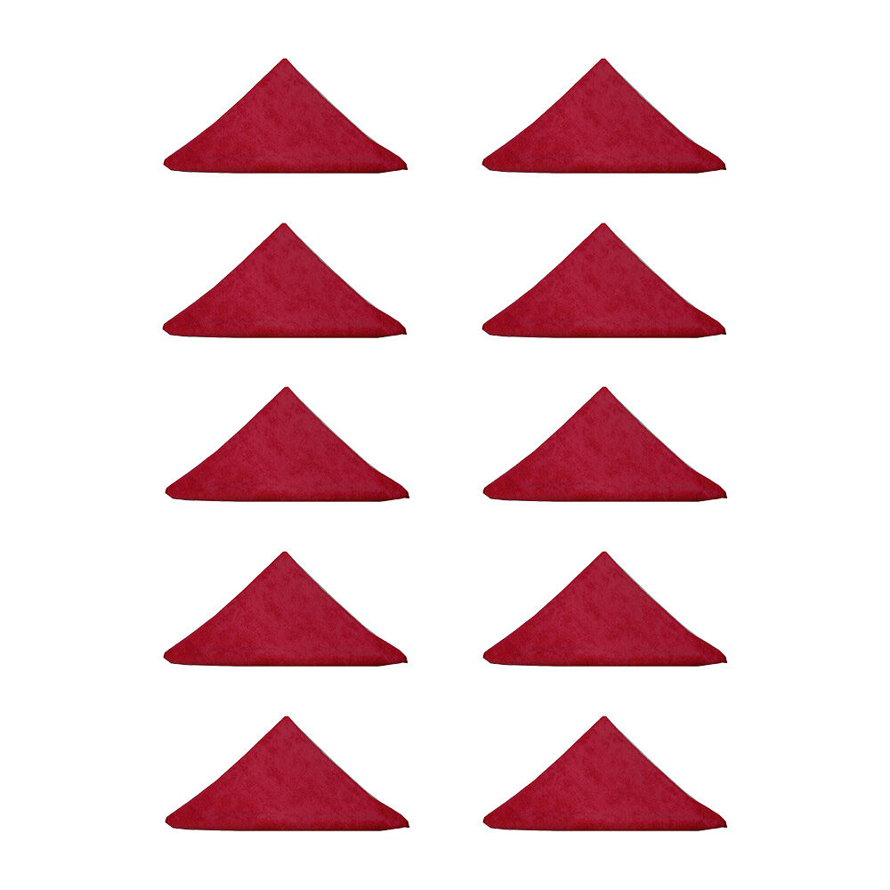 10PK Cleanlink Microfibre Cleaning/Surface Drying Cloth 40x40cm Red