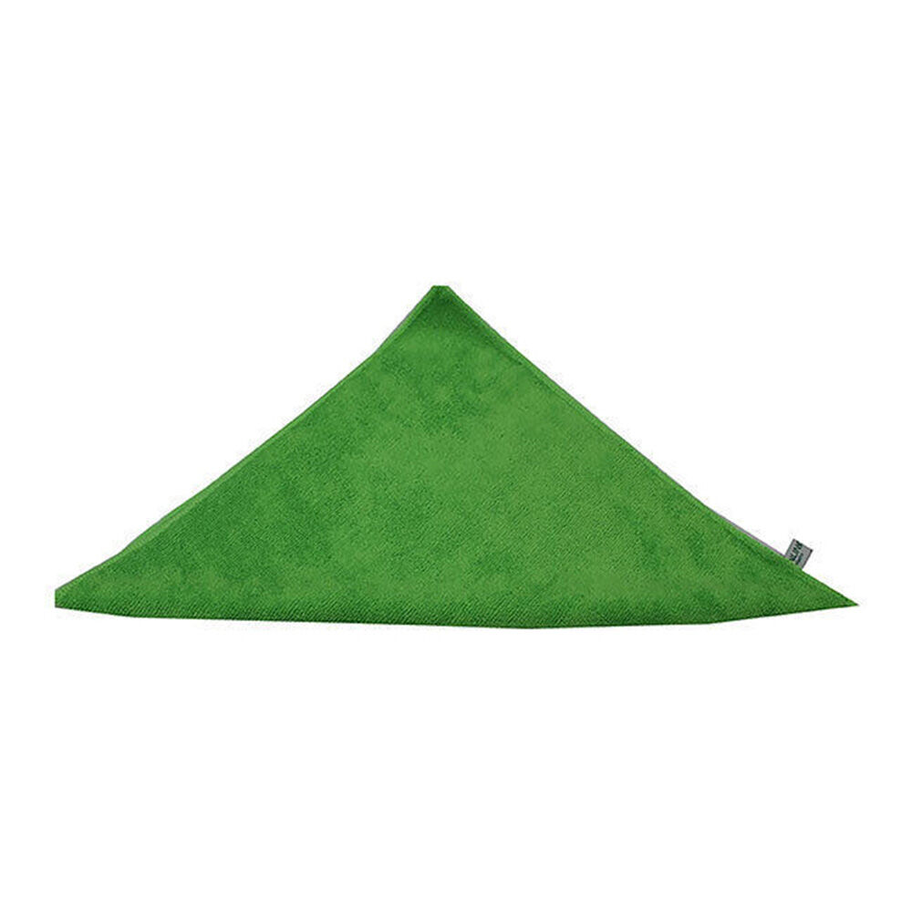 10PK Cleanlink Microfibre Cleaning/Surface Drying Cloth 40x40cm Green