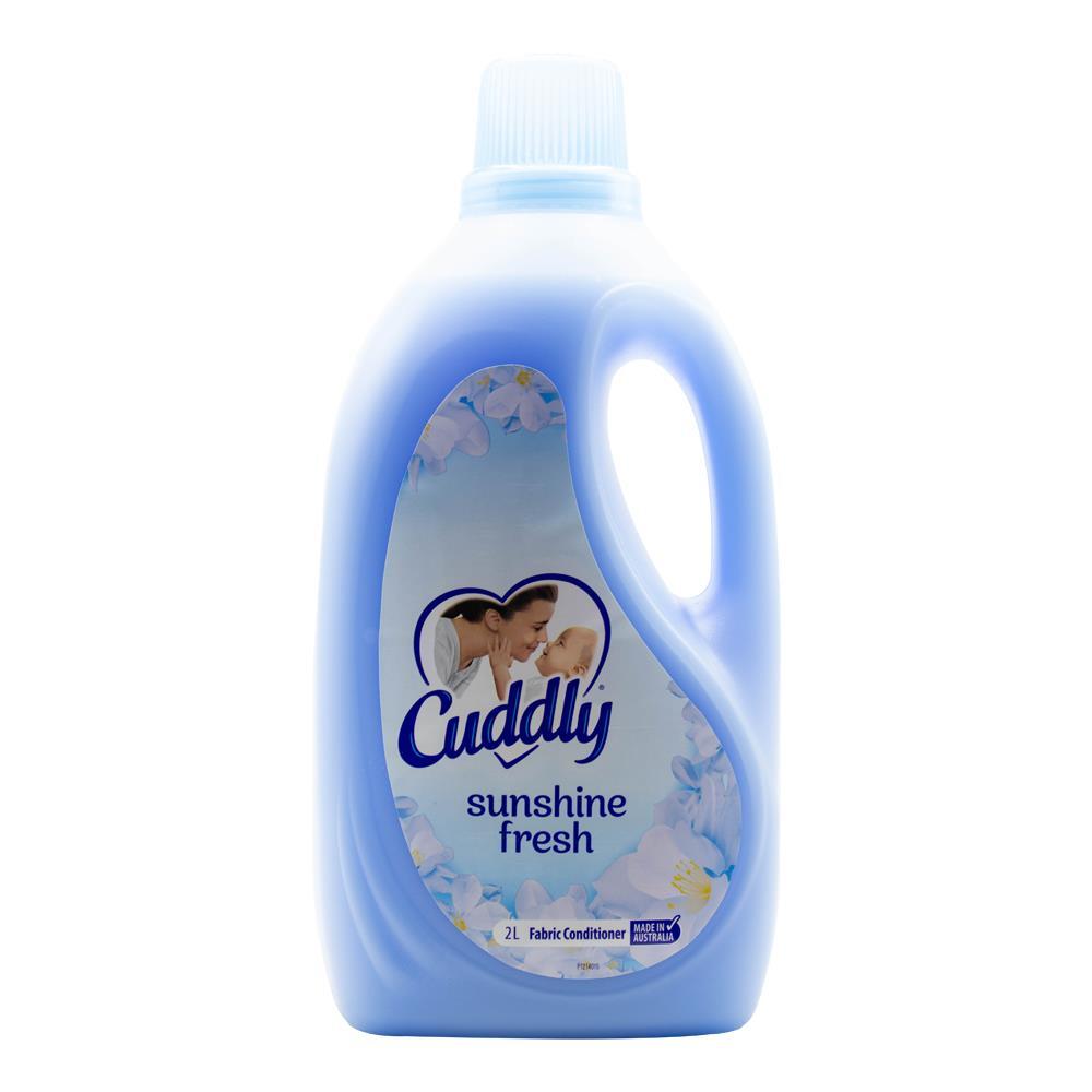 6PK Cuddly Fabric Conditioner Sunshine Fresh Ready To Use Gentle Softness 2L