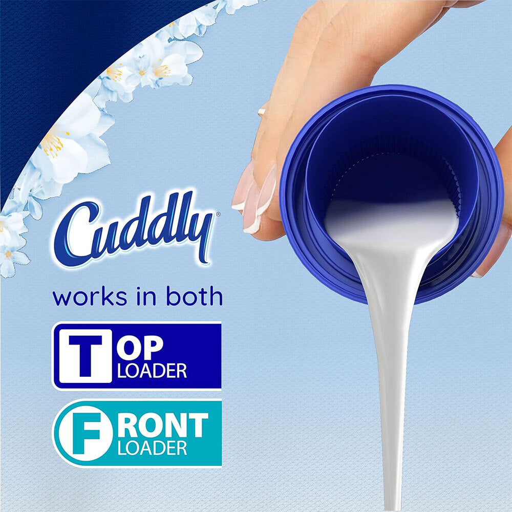 6PK Cuddly Laundry Liquid Fabric Softener Conditioner - Sunshine Fresh 1L