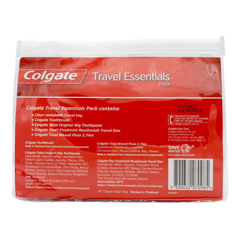 3x 4pc Colgate Toothpaste/Toothbrush/Mouthwash/Floss Oral Care Travel Pack