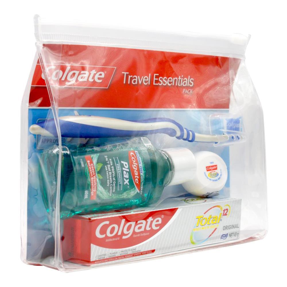 3x 4pc Colgate Toothpaste/Toothbrush/Mouthwash/Floss Oral Care Travel Pack