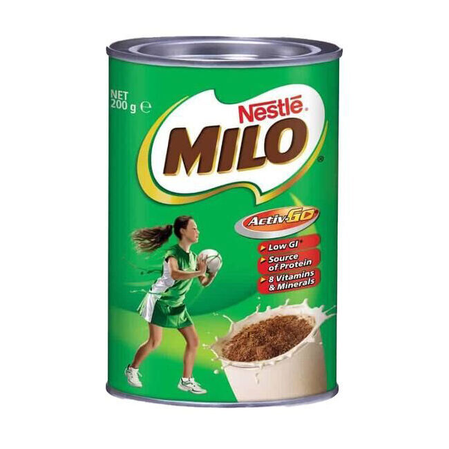 6x 12pc Nestle Milo Tin Can Malted Powdered Chocolate Drink 200g