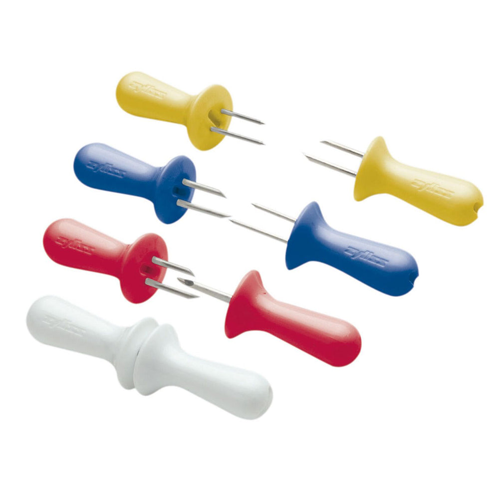 6PK Zyliss Interlocking Stainless Steel Corn Holders - Assorted