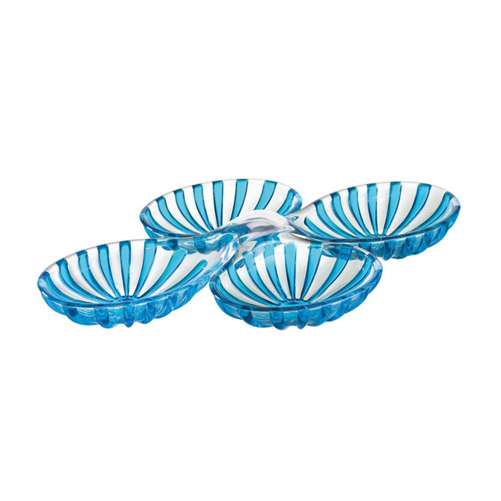 2pc Guzzini Dolcevita Hors D'Oeuvres Serving Snack Bowl 35cm Turquoise