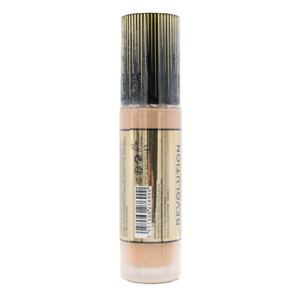 3PK Revolution Conceal & Glow Liquid Foundation 23ml Makeup Cosmetics F8