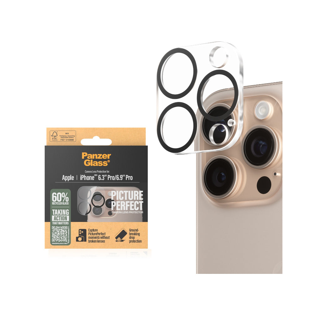 2PK PanzerGlass Picture Perfect Lens Protector For iPhone 16 Pro Max