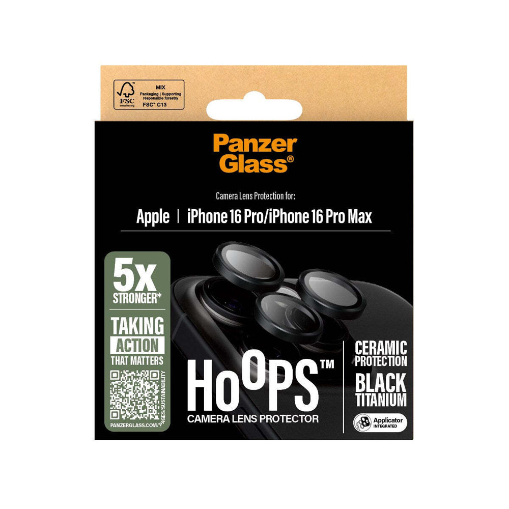2PK PanzerGlass Ceramic Hoops Lens Protector For iPhone 16 Pro Max