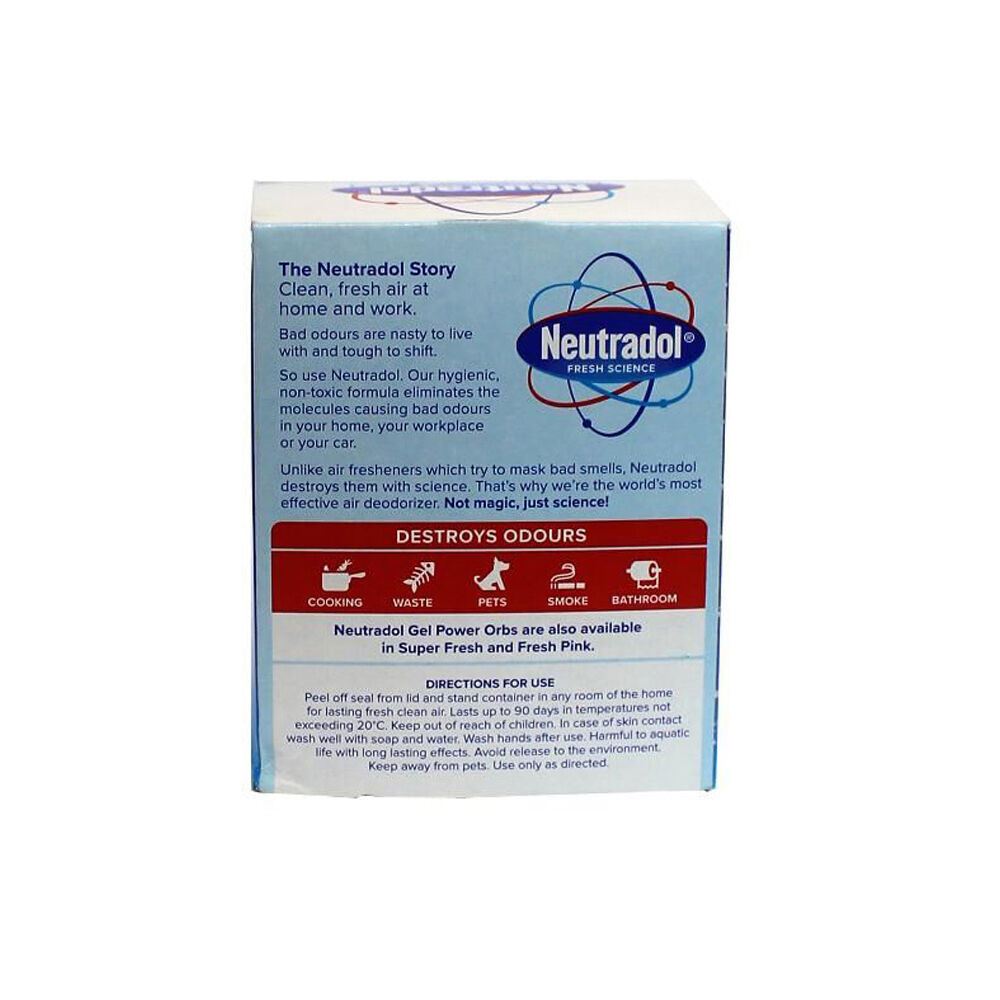 12PK Neutradol Gel Power Orb Odour Deodoriser Freshener 140g - Original
