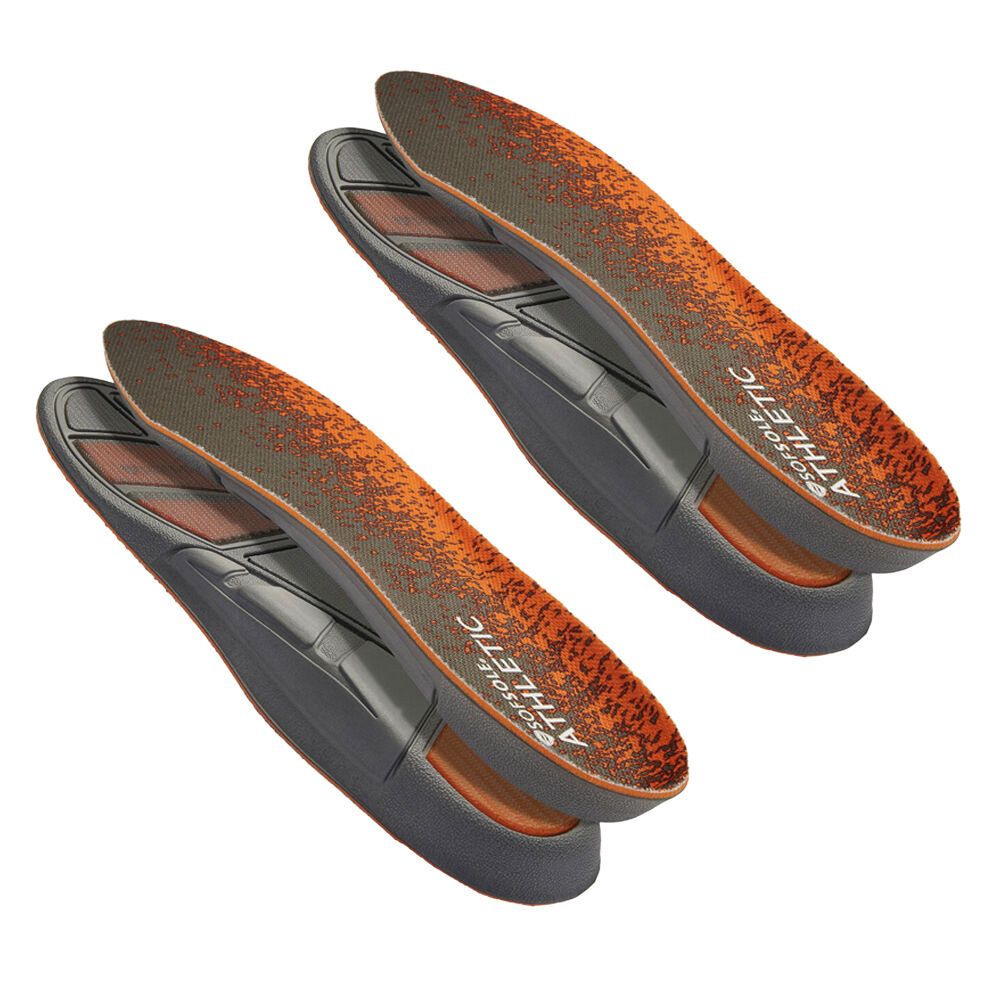 2PK SofSole Men's Athletic Insole R8 Insert Pad Pair Size US7-8.5