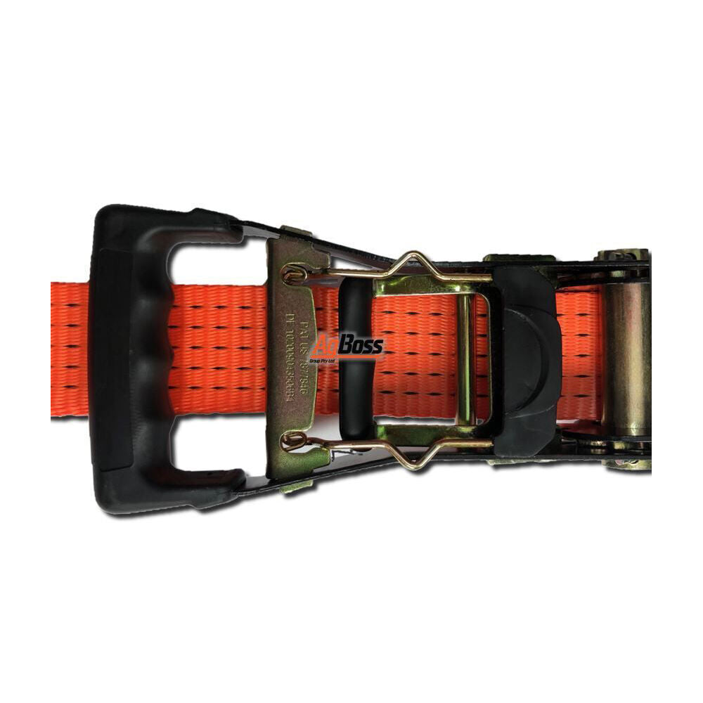 AgBoss Heavy Duty Ratchet Tie Down WLC 2500kg 93x50mm Orange