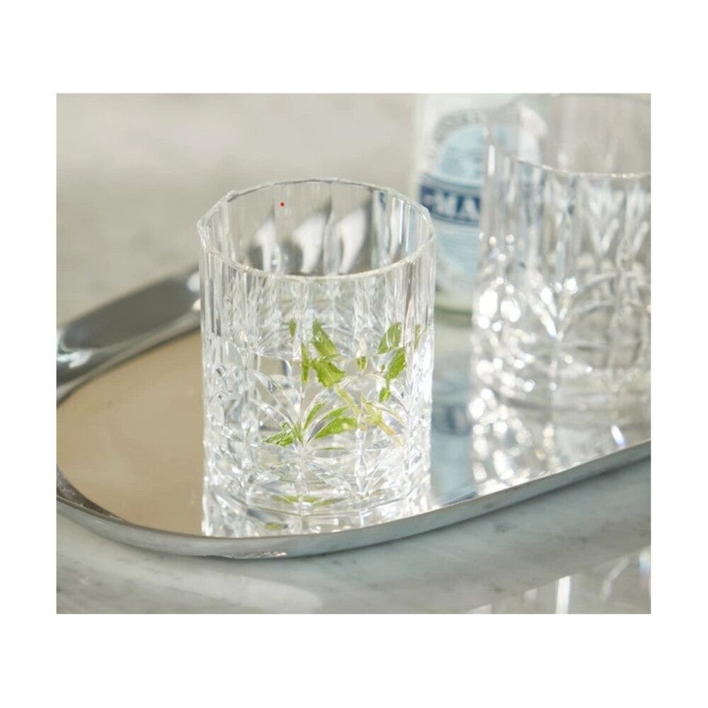6PK SS Collective Clear Acrylic Crystal Cut Tumbler Drinkware 335ml