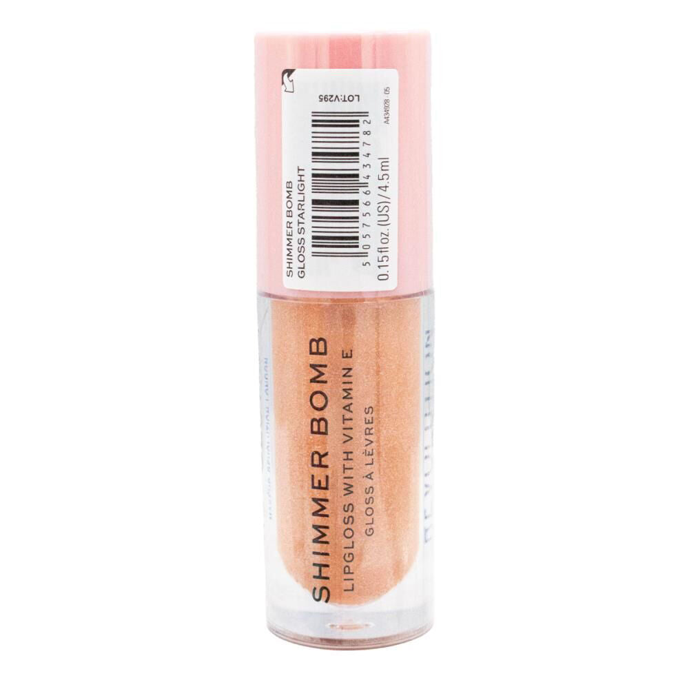 3PK Revolution Liquid Lip Gloss Shimmer Bomb 4.5ml Starlight Glossy Makeup