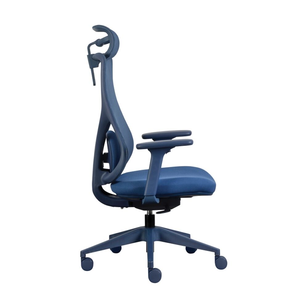 Mondo Scout Chair Ergonomic Office Work W/ Mesh Back & Lumbar Support Navy