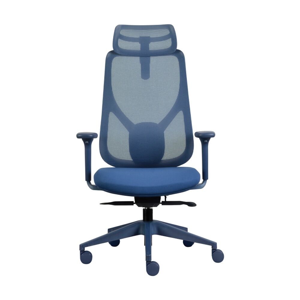 Mondo Scout Chair Ergonomic Office Work W/ Mesh Back & Lumbar Support Navy