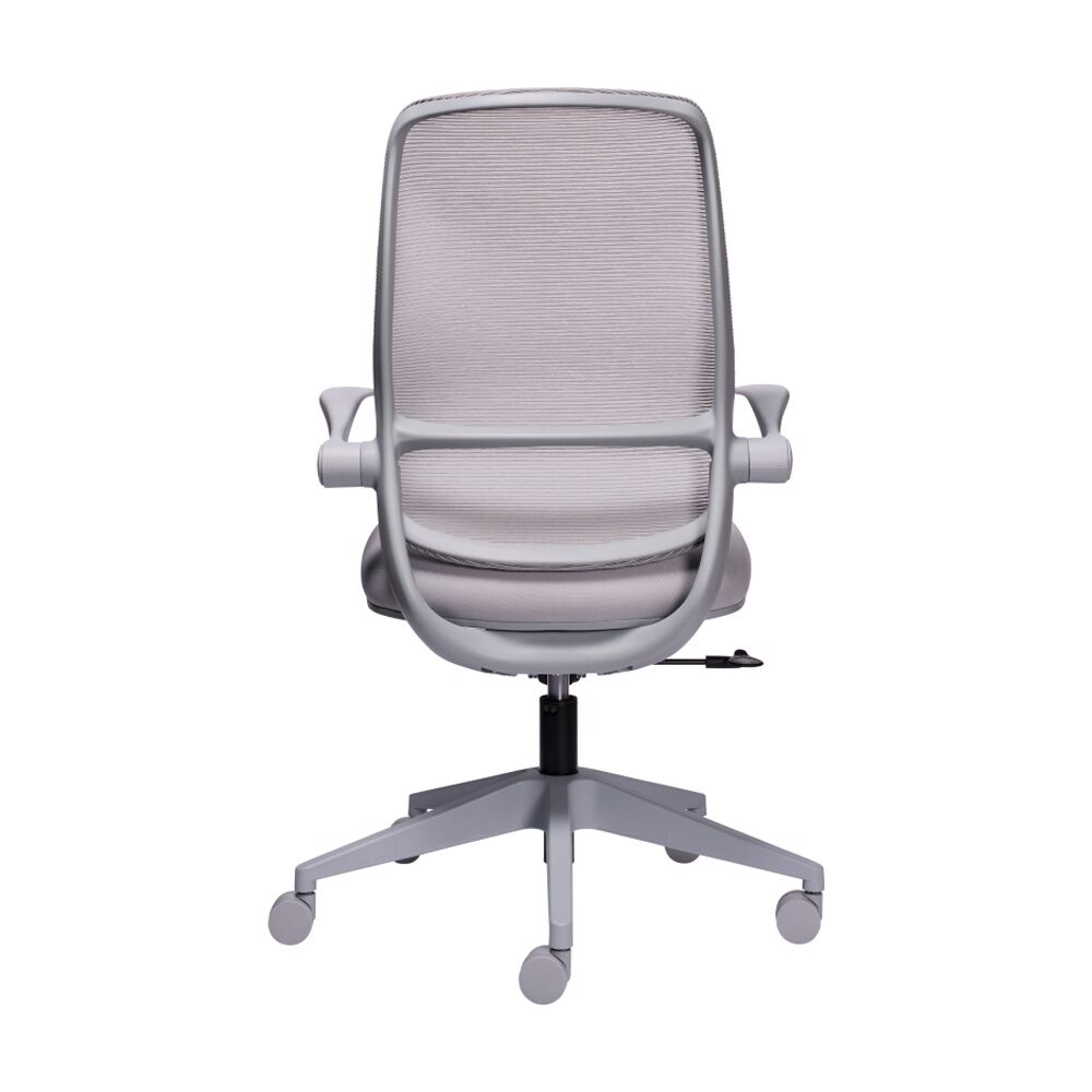 Mondo Zest Office Work Chair W/ Adjustable Armrests & Mesh Backing Grey