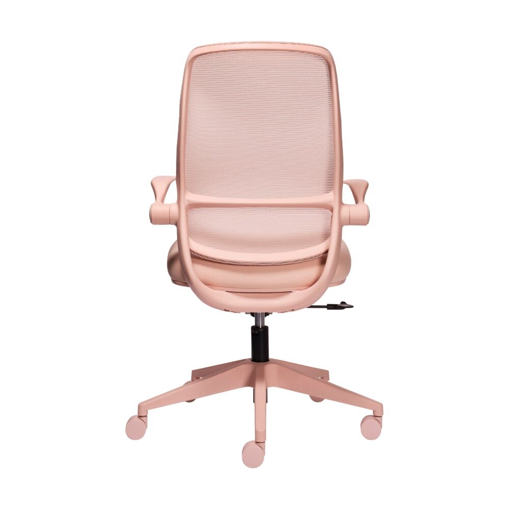 Mondo Zest Office Work Chair W/ Adjustable Armrests & Mesh Backing Shell Pink