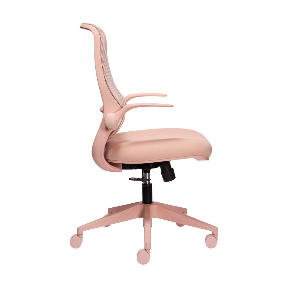 Mondo Zest Office Work Chair W/ Adjustable Armrests & Mesh Backing Shell Pink