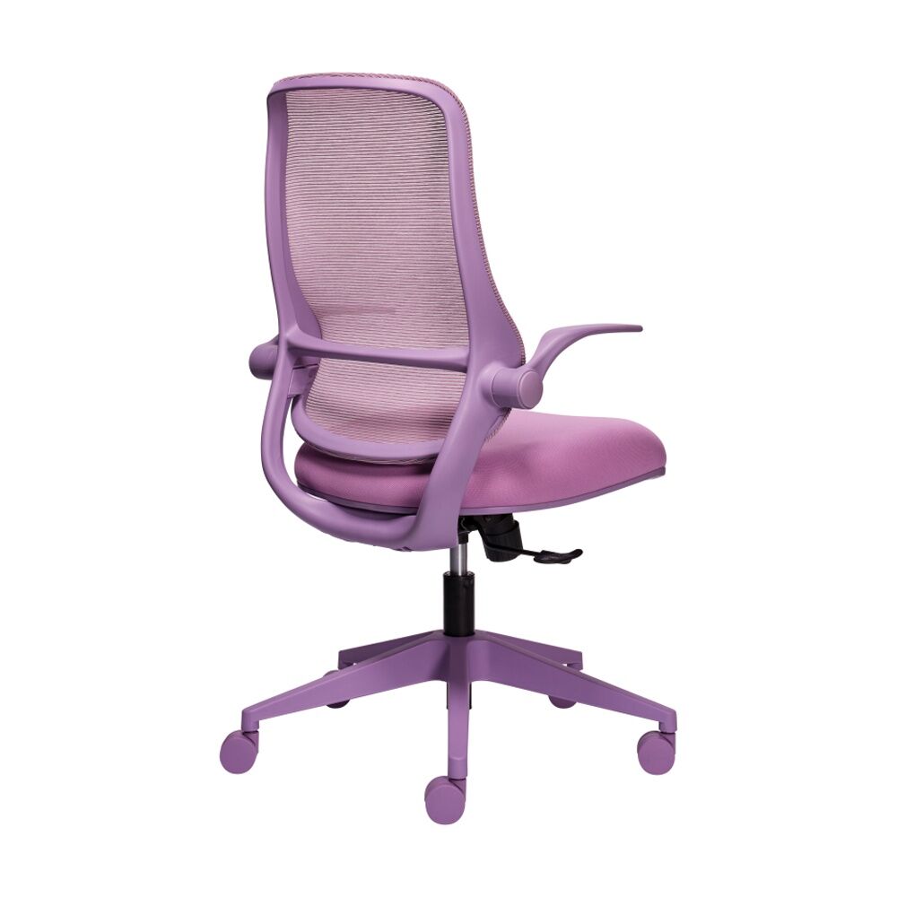 Mondo Zest Office Work Chair W/ Adjustable Armrests & Mesh Back Lavender Purple