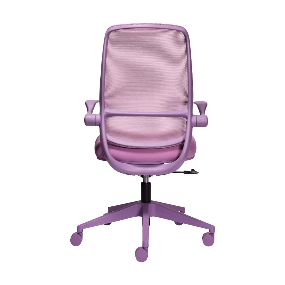 Mondo Zest Office Work Chair W/ Adjustable Armrests & Mesh Back Lavender Purple