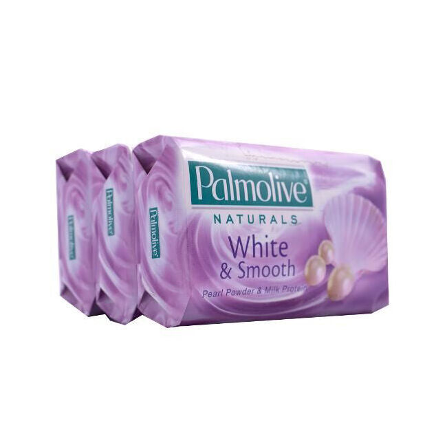 12x 3pc Palmolive Naturals Pearl Powder & Milk Protein Soap Bar 80g