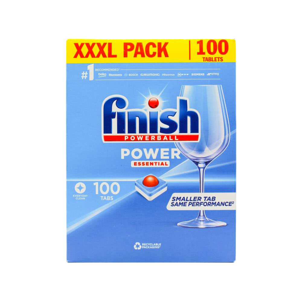 4PK  100pc Finish Power Essential Dishwasher Smaller Cleaning Tablets