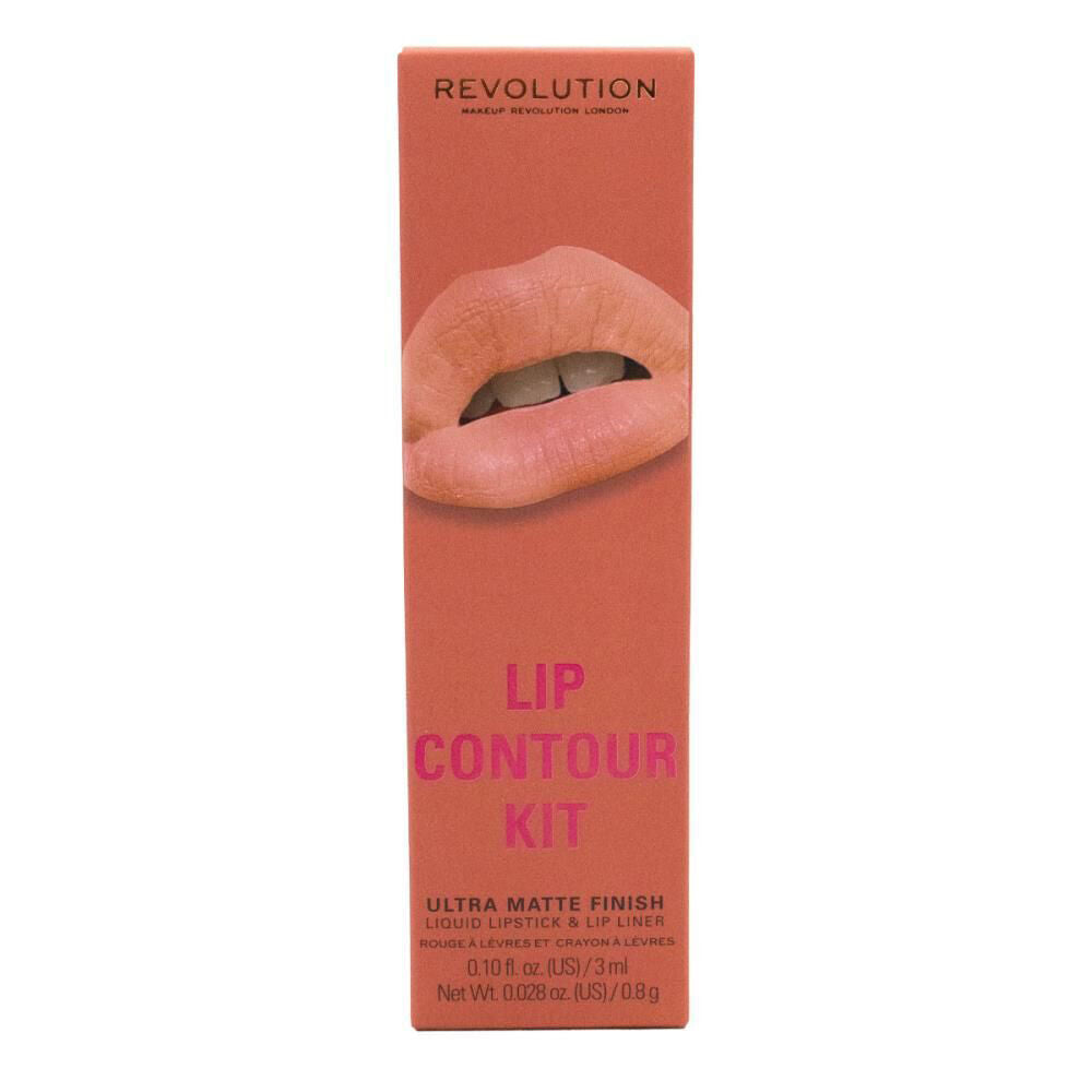 3x 2pc Revolution Lip Contour Kit Liquid Lipstick & Liner Set Brunch Makeup