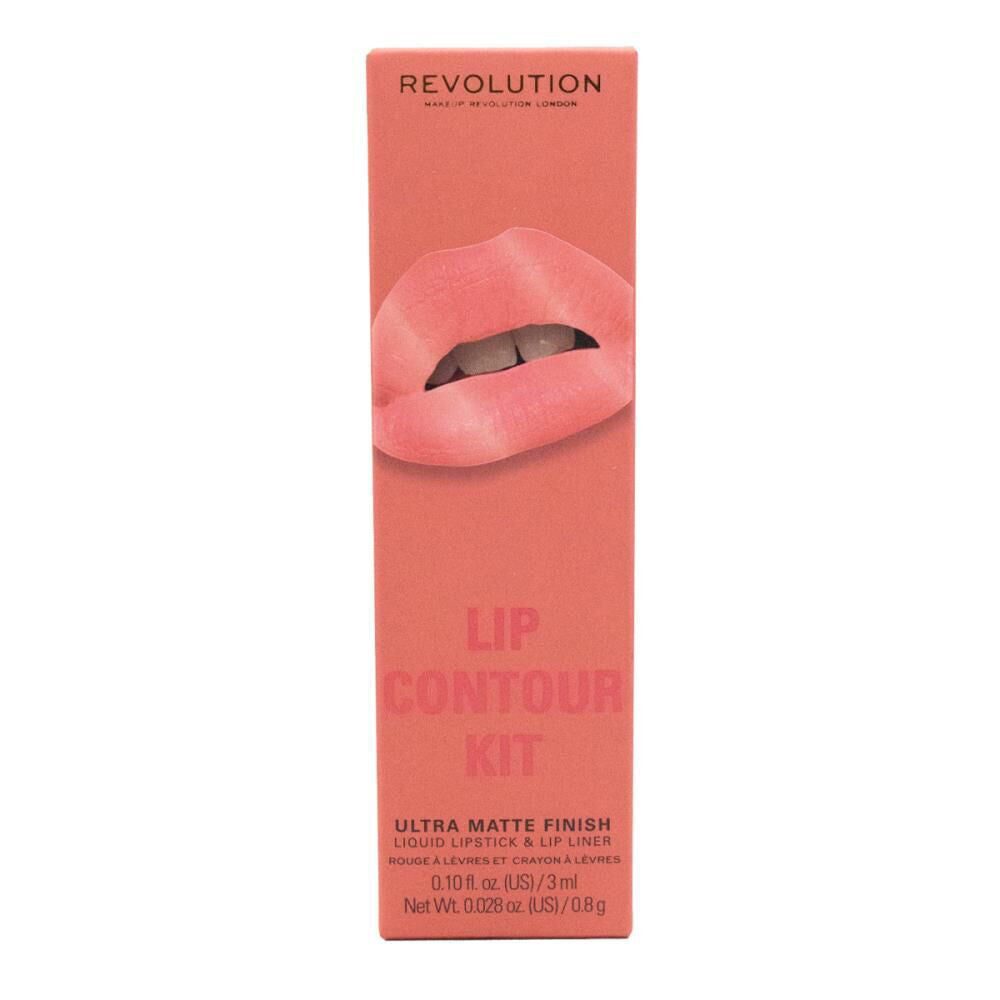 3x 2pc Revolution Lip Contour Kit Liquid Lipstick & Liner Set Queen Makeup