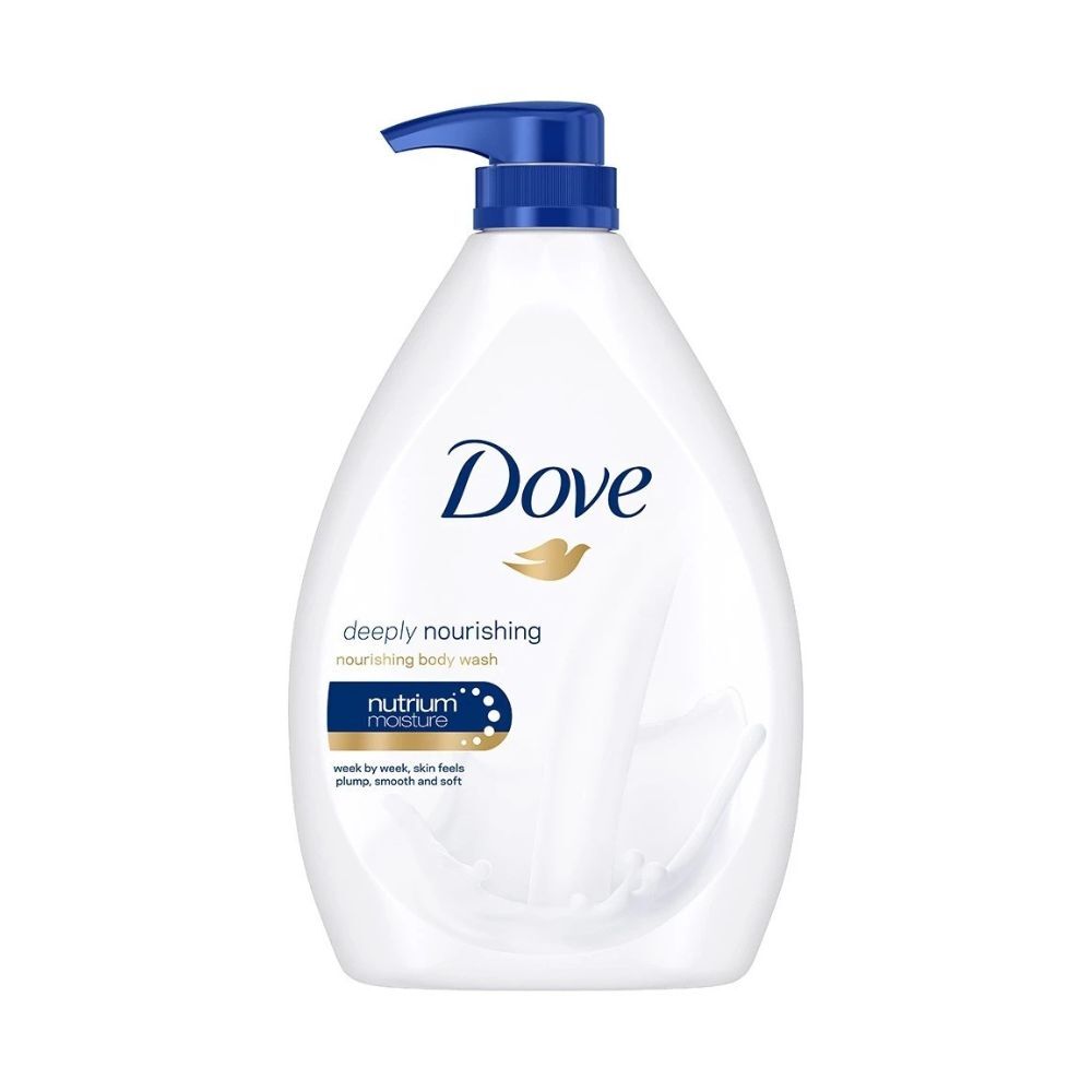 12PK Dove Deep Nourishing Hydrating Body Wash 1L For Dry Skin