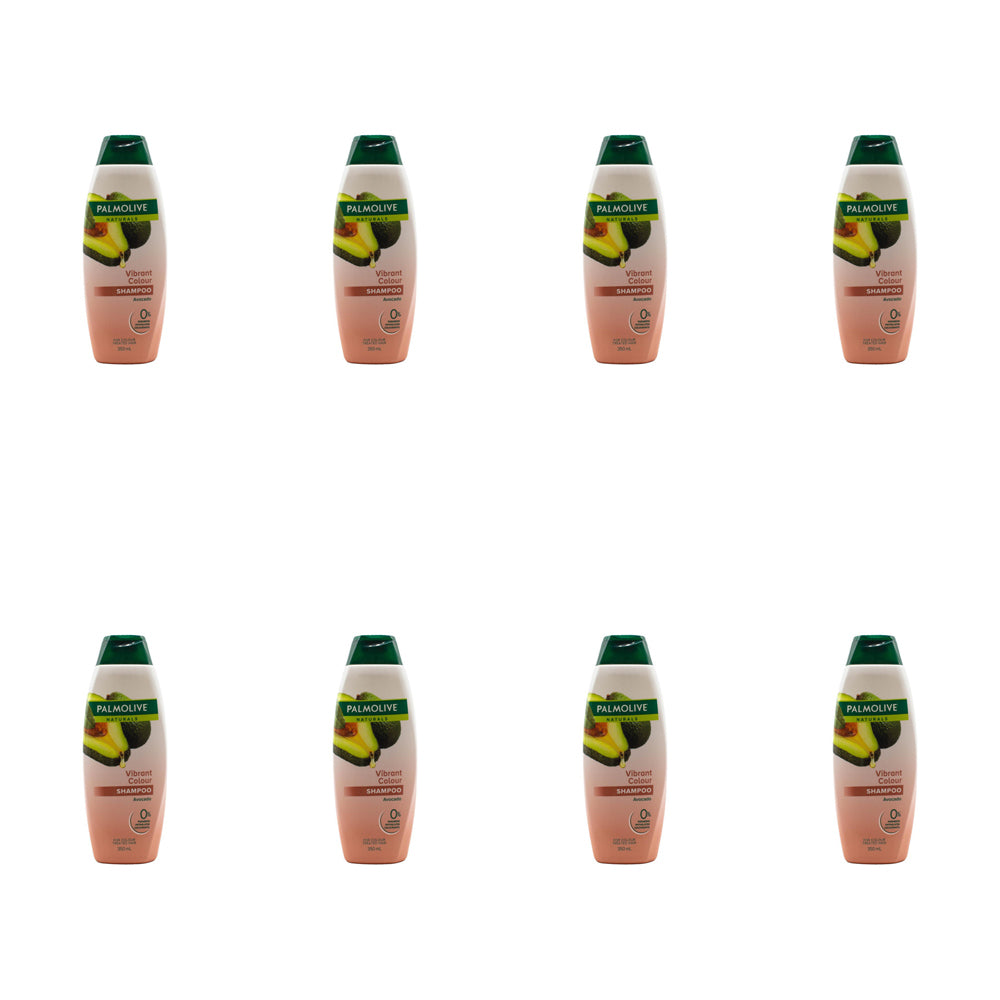 8PK Palmolive Naturals 350ml Shampoo Vibrant Colour Avocado