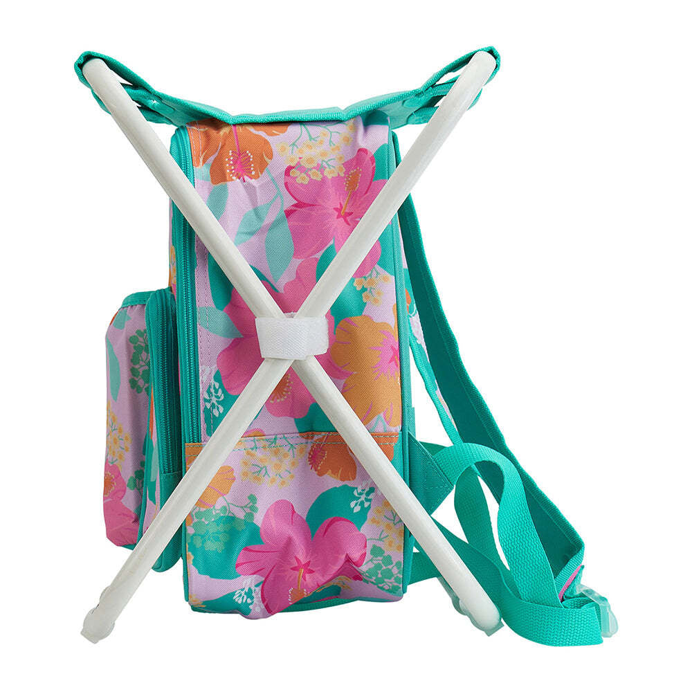 2PK Annabel Trends Picnic Cooler Chair w/ Insulated Bag - Hibiscus