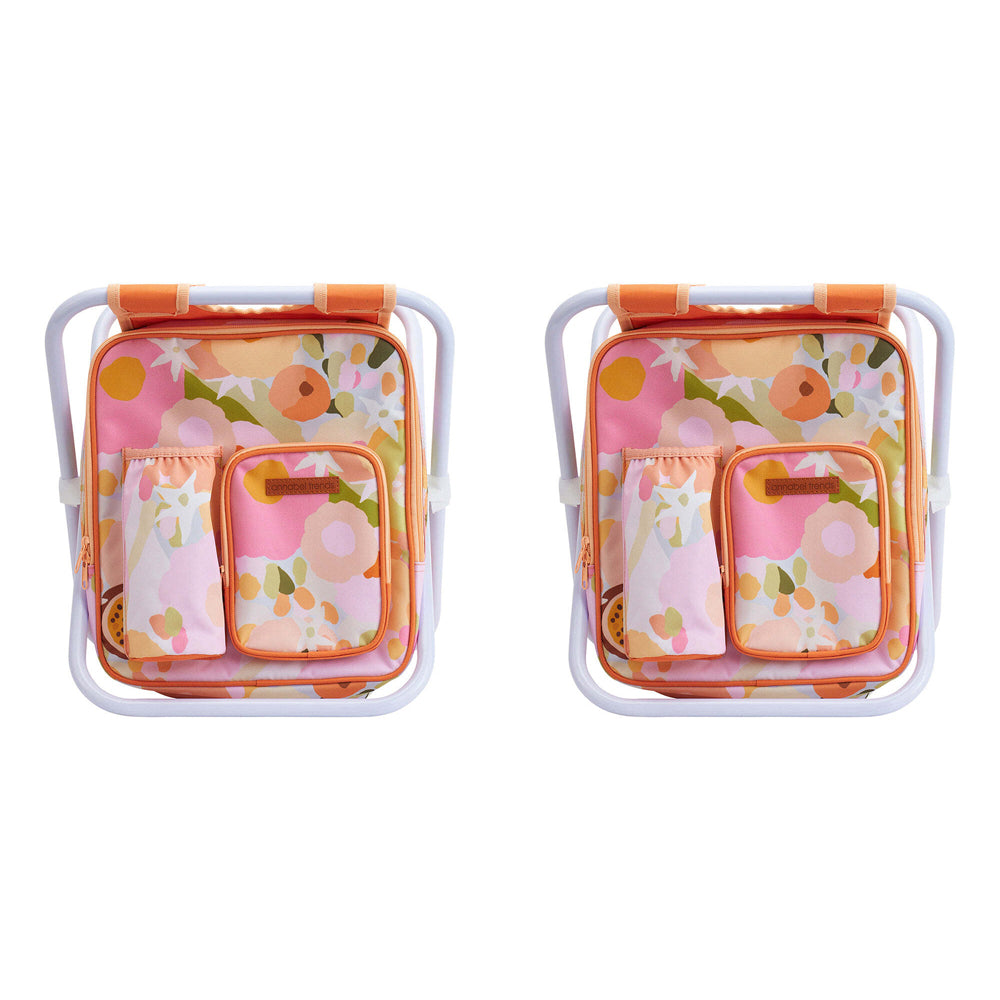 2PK Annabel Trends Picnic Cooler Chair w/ Insulated Bag - Tutti Fruitti