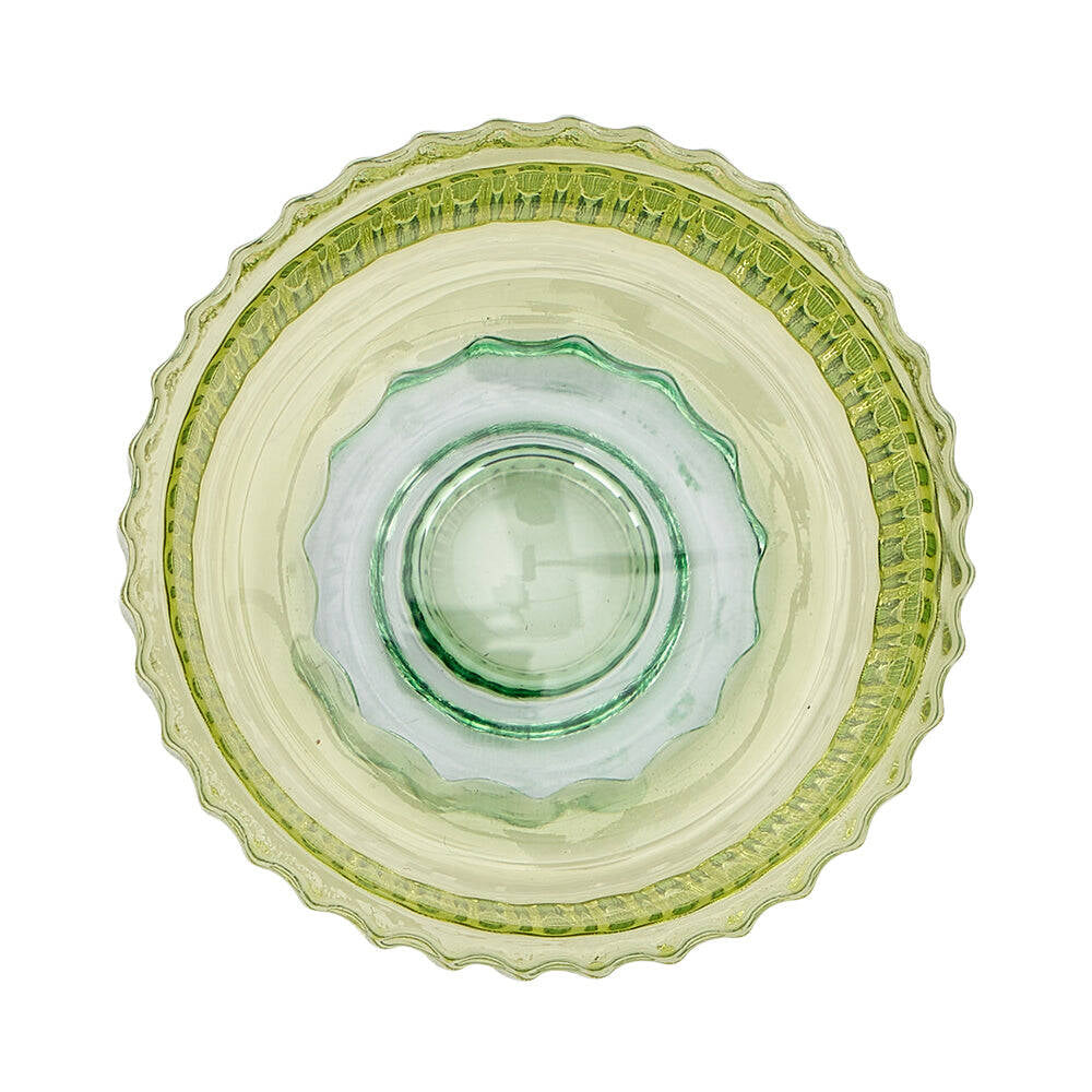 3PK Annabel Trends Jewel Pillar/Tealight Candle Holder Green