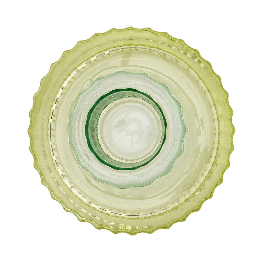 3PK Annabel Trends Jewel Pillar/Tealight Candle Holder Green